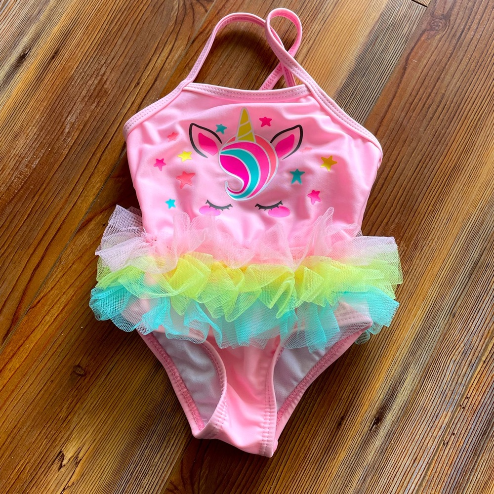 Baby unicorn tutu swimsuit
